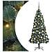 Set di Albero di Natale Artificiale LED & Palline Verde 180 cm PET - Foto miniatura 1