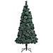 Set di Albero di Natale Artificiale LED & Palline Verde 180 cm PET - Foto miniatura 2