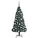 Set di Albero di Natale Artificiale LED & Palline Verde 180 cm PET - Foto miniatura 5