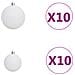 Set di Albero di Natale Artificiale LED & Palline Verde 180 cm PET - Foto miniatura 8