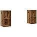 Mobile TV da Parete 2 pcs Legno Antico 37 x 37 x 72 cm - Foto miniatura 1