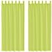 Tende in Voile con Linguetta 2 pz Verde Mela - Foto miniatura 1