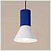 Lampada A Sospensione Estria 1 Bianco /ultramarino Sl. 1874 - Soppalco Lampada A Sospensione Bianco /oltremare 120x14x14 Cm - Foto miniatura 5