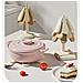 Set Di 3 Sottobicchieri Termoresistenti In Silicone Con Base Rotonda - Design Albero Di Natale - Foto miniatura 2