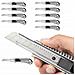 Set Di Coltelli Per Carta Da Parati - Lama In Acciaio Inossidabile 18 Mm | Ergonomico, Durevole, Multiuso | Ideale Per Casa E Ufficio - Foto miniatura 1