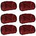 Coperte da Pile 6 pcs Rosso Bordeaux 240 x 270 cm Panno - Foto miniatura 1
