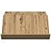 Scaffale per riviste Rovere artigianale 65 x 53 x 28,5 cm - Foto miniatura 5