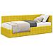 Struttura Letto Angolare con Materasso 2 pcs Giallo Velluto - Foto miniatura 1
