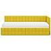 Struttura Letto Angolare con Materasso 2 pcs Giallo Velluto - Foto miniatura 5