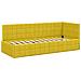Struttura Letto Angolare con Materasso 2 pcs Giallo Velluto - Foto miniatura 6
