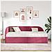 Struttura Letto Angolare con Materasso 2 pcs Rosso Velluto - Foto miniatura 3