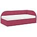 Struttura Letto Angolare con Materasso 2 pcs Rosso Velluto - Foto miniatura 4