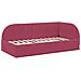 Struttura Letto Angolare con Materasso 2 pcs Rosso Velluto - Foto miniatura 6