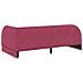 Struttura Letto Angolare con Materasso 2 pcs Rosso Velluto - Foto miniatura 9