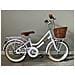 Bici Da Bambina Stile Vintage Misura 16 Bicicletta Bimba Senza Cambio 1v Completa Di Accessori Con Cestino E Luci A Led - Lilla - Foto miniatura 1