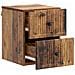 Mobiletto da notte a muro Legno antico 33 x 34,5 x 40 cm - Foto miniatura 3