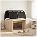Letto con Tunnel 3 pz Rovere Sonoma e Nero Legno ingegnerizzato - Foto miniatura 2