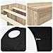 Letto con Tunnel 3 pz Rovere Sonoma e Nero Legno ingegnerizzato - Foto miniatura 9