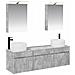 Set di Armadi da Bagno 5 pcs Grigio Cemento 50 x 14,5 x 70 cm - Foto miniatura 1