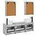 Set di Armadi da Bagno 5 pcs Grigio Cemento 50 x 14,5 x 70 cm - Foto miniatura 8