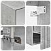 Set di Armadi da Bagno 5 pcs Grigio Cemento 50 x 14,5 x 70 cm - Foto miniatura 9