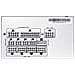 Alimentatore ATX 850W, 80+ Gold, Full Modular, Connettore 12VHPWR PCIe 5.0, Bianco - Foto miniatura 3