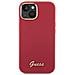 Indovina In Silicone Con Logo E Cornice In Metallo Per Iphone 15 - Rosso - Foto miniatura 3