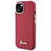 Indovina In Silicone Con Logo E Cornice In Metallo Per Iphone 15 - Rosso - Foto miniatura 5