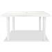 Tavolo Da Giardino 126x76x72 Cm In Plastica Bianco - Foto miniatura 3