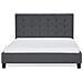Letto Matrimoniale Moderno In Tessuto Grigio Scuro 160x200 Cm La Rochelle - Foto miniatura 13