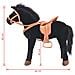 Cavallo in Peluche in Piedi Nero - Foto miniatura 4