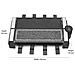 Raclette E Griglia 8 Persone Piastre In Alluminio Ghisa Pietra Ollare 1200w Clatronic Rg 3678 - Foto miniatura 2