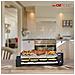 Raclette E Griglia 8 Persone Piastre In Alluminio Ghisa Pietra Ollare 1200w Clatronic Rg 3678 - Foto miniatura 7