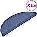 Tappetini Per Scale 15 Pz Blu 56x17x3 Cm - Foto miniatura 1