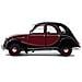 Citroen 2 Cv Charleston 1982 Rouge Delage / Black 1:18 - Foto miniatura 3