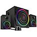 Gravity Carbon Rgb 2.1 Sistema Di Altoparlanti Subwoofer, 120w, Collegamento Bluetooth Per Smartphone / Tablet, Nero - Foto miniatura 1