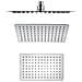 Soffione Doccia Rettangolare Acciaio Inox 2 Mm Spessore Effetto Pioggia Varie Misure Bagno *** Misure : 200x300x2 Mm 104 Ugelli - Foto miniatura 1