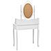 Tavolo Da Trucco E Sgabello Bianco 75x69x140 Cm Legno Paulownia - Foto miniatura 6
