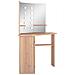 Tavolino da Trucco Angolare con LED Rovere 111x54x141,5 cm - Foto miniatura 4
