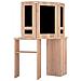 Tavolino da Trucco Angolare con LED Rovere 111x54x141,5 cm - Foto miniatura 6