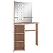 Tavolino da Trucco Angolare con LED Rovere 111x54x141,5 cm - Foto miniatura 7