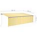 Tenda Retrattile Automatica con Parasole 5x3m Gialla Bianca - Foto miniatura 3