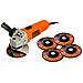 Smerigliatrice angolare 750W - 115mm con 5 dischi - Foto miniatura 1