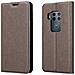 Custodia Compatibile Con Motorola One Pro / One Zoom In Bruno Caffè - Coperchio Protettiva Con Chiusura Magnetica, Funzione Stand E Tasca Per Le Carte - Foto miniatura 8
