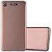 Custodia Compatibile Con Sony Xperia Xz1 In Oro Rosa Metallico - Coperchio Protettivo In Silicone Tpu Flessibile - Foto miniatura 1
