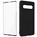 Cover Silicone Samsung Galaxy S10 Plus Nera + Vetro Temperato 9h Trasparente - Foto miniatura 3
