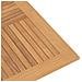 Tavolo da Giardino Pieghevole Grigio 110x110x75cm Massello Teak - Foto miniatura 5
