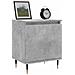 Comodini 2 Pz Grigio Cemento 40x30x50 Cm In Legno Multistrato - Foto miniatura 2