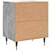 Comodini 2 Pz Grigio Cemento 40x30x50 Cm In Legno Multistrato - Foto miniatura 7