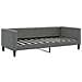 Divano Letto Con Materasso Grigio Scuro 90x190 Cm In Tessuto - Foto miniatura 4